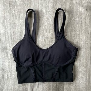 Alo Airbrush Mesh Corset Tank Small